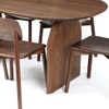 Emiko Solid Wood Six Seater Dining Table in Brown Colour