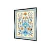 Off White Blue Floral Wallart Canvas Wall Prints Canvas Wall Prints Set of 1 Multicolor Matte