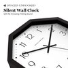 Old-School Charm Octagonal Wooden Wall Clock
