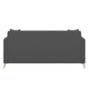 Daraco Velvet 3 Seater Sofa in Dark Grey Color