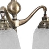 Devansh Metal Electric Wall Light in Antique gold Colour with White Shade Count of 2 Lights