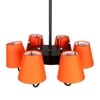 Devansh Steel Wall Mounted Lamp With Cotton Off Black Shade