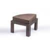 Nashville Sheesham Wood 4 Seater Coffee Table Set In Antique Grey Finish Grey Velvet Cushion