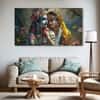 The Castle Decor Premium Radha Krishna Wall Art Wooden Frame 27x48 Inch (Style 6)
