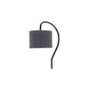 Grey Jute Curvy table lamp with Iron Base (SP20)