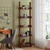 Austen Solid Wood Bookshelf in Teak Finish