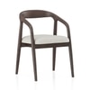 Zen Solid Wood Dining Chair in Danish Walnut Finish