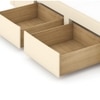 Holmebrook Engineered Wood Queen Size Bed With Drawer Storage (Ivory Finish, Ivory White Colour)