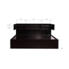 Aegiale Solid Wood Queen Size Drawer Storage Bed In Melamine Finish