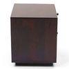 Alaca Solid Wood Bedside Table in Mahogany Finish