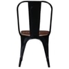Steelon Iron Dining Chair in Black Colour