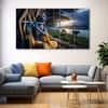 The Castle Decor Krishna Ji Wall Painting Wooden Framed 27x48 Inch (Style 35)