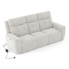 Marvin Entertainment Recliner in Beige Colour