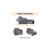 Gilbertson 1 Seater Fold Out Sofa cum Bed  in Grey Colour