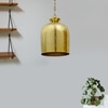 Yoko Brass Finish Hammered Metal Pendants Light