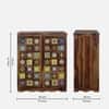 Rangrez Sheesham Wood Bar Cabinet in Provincial Teak Finish