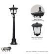 HELSINGOR Black Finish Outdoor Bollard Light