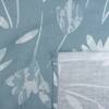 Ocean Blue Floral Cotton 400 Tc Flat Super King Size Bedsheet With 2 Pillow Covers