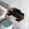 Hexa Red Engineered Wood Wall Mount Dressing Table in Flower Wenge Colour