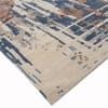 Ivory Blue Brown Abstract Wool Silk Hand Tufted Area Rug for Living Room Bedroom 10x14