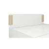 Nikki Engineered Wood King Size Bed In White Finish