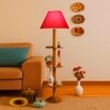 Devansh Shelf Wooden Floor Lamp