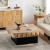 Ekaterini Solid Wood Top Coffee Table