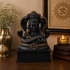 Devotional Divine Aura Shiva Statue in Brown and Gold Colour