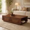 Weston Sheesham Wood Twin Arch Coffee Table in Walnut Finish