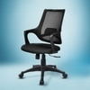 Polaris Mid Back Mesh Office Chair in Black Colour