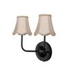 Devansh Metal Electric Wall Light in Gold Colour with Black Shade Count of 1 Light
