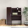 Nakamura Study Table with Cabinet in Dark Brown Finish