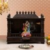 D'Dass Dark Polish Sheesham and Mdf Wooden Temple For Pooja In Home and Office