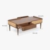 Meadow Solid Wood Coffee Table in Brown Colour
