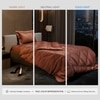 Stoa Paris Comforter for Single Bed, 300TC Satin Comforters in Melted Caramel