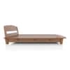 Tahiti Platform Bed Queen Amber Walnut Finish