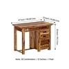 Denver Sheesham Wood Study Computer Table In Natural Teak Finish