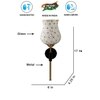 Devansh Metal Electric Wall Light in Black Colour with Multi Shade Count of 1 Light