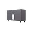 Hexa Red Multipurpose Storage Cabinet With 2 Drawer 2 Door in Slate Grey Colour