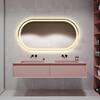 Oblong LED Mirror with Backlit Edge for Modern