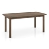Dane Solid Wood 6 Seater Dining Table In Danish Walnut Finish