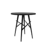 Metalsmith Circular Aluminium Side Table – Black Finish