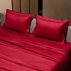 Stoa Paris Double Bedsheet with 2 Pillow Covers sheet with Flirty Red