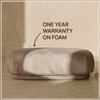 Eliteelegance Wood Ottoman With Upholstery Non Storage Sofa In Grey Colour