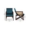 Holden Solid Wood Accent Chair in Green Colour