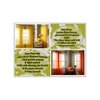 linen net Pack of 2 Sheer Door  Curtains.