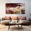 The Castle Decor Abstract Art Wall Painting Wooden Framed Digital Painting 27x48 Inch (Style 27)