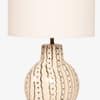 Capri Handicrafted Table Lamp in Black, blue and white Colour