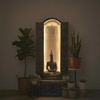 Slate Buddha Grey Fiber Glass Indoor Fountain