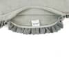 Ruffle Vanilla Grey Melange Light Grey Melange Cotton Knitted Cushion Cover 16 x 16 Inches